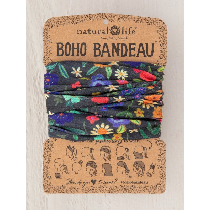 Boho Bandeau Bandana Neon Flowers