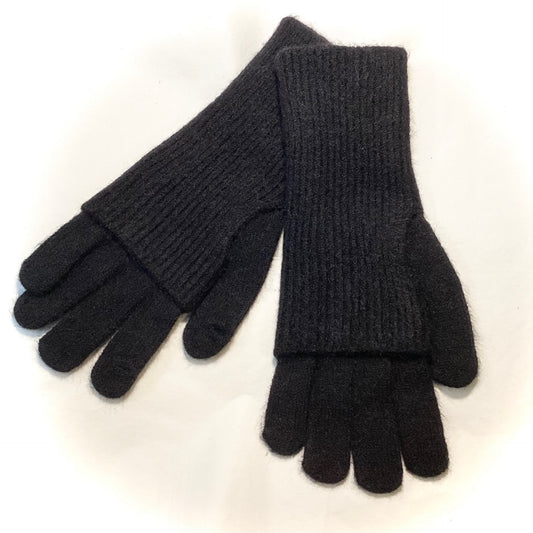 Finger Pull Over Gloves - Black