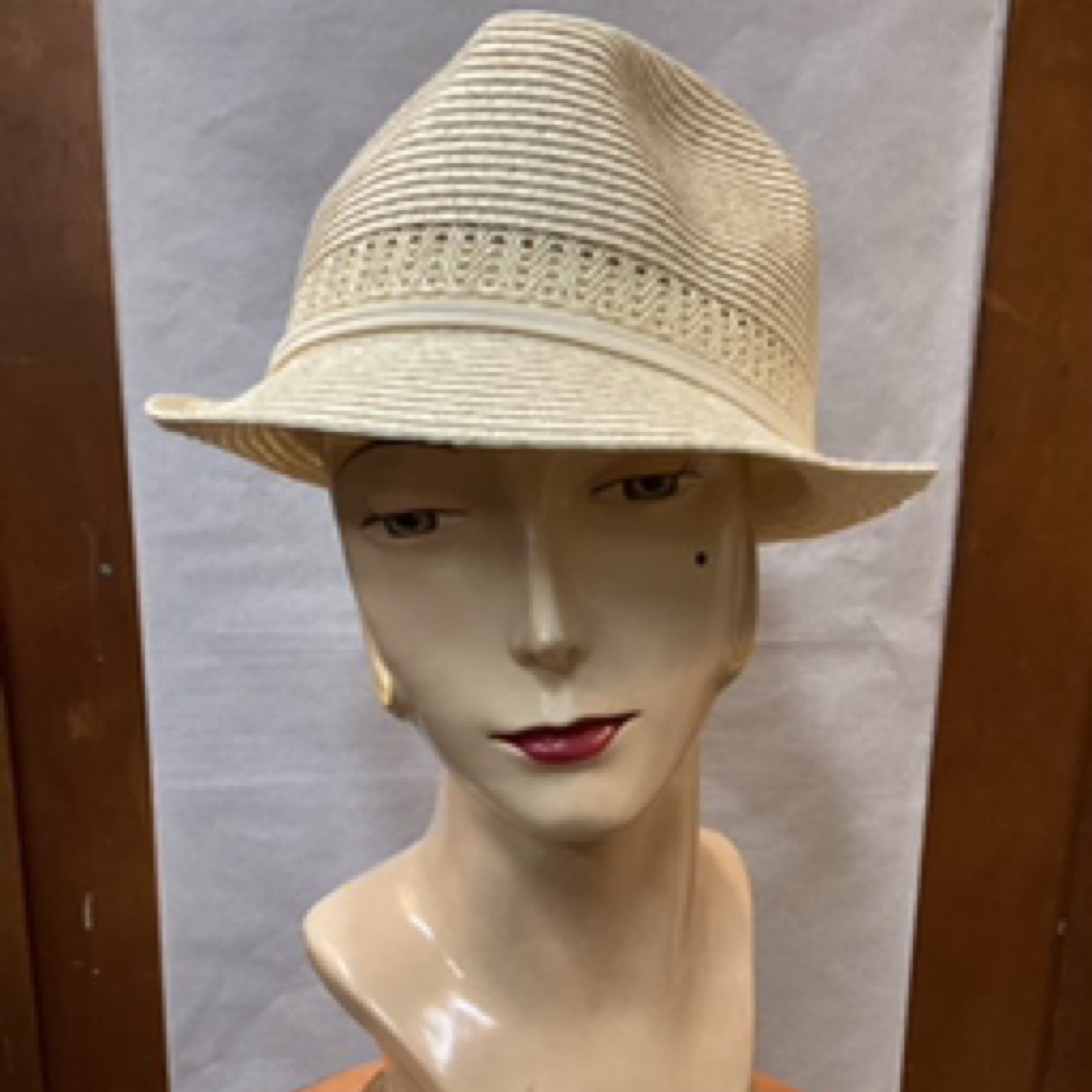 Light Small Brim Cream Summer Hat