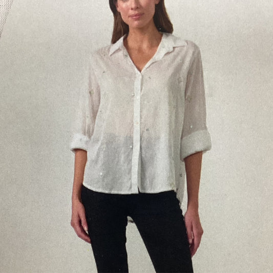 Shirt Special Embroidery Patches White