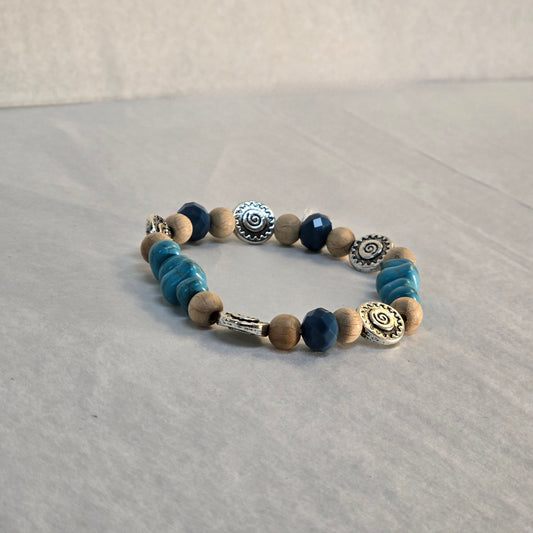 Zen Bracelet silver shell