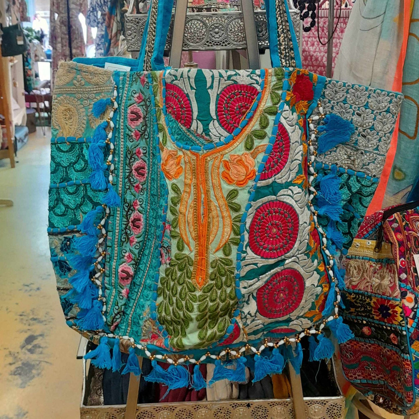 Cotton Embroidered Tote Bag