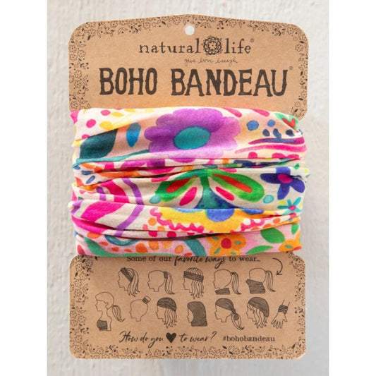 Boho Bandeau Bandana Rainbow Doodle