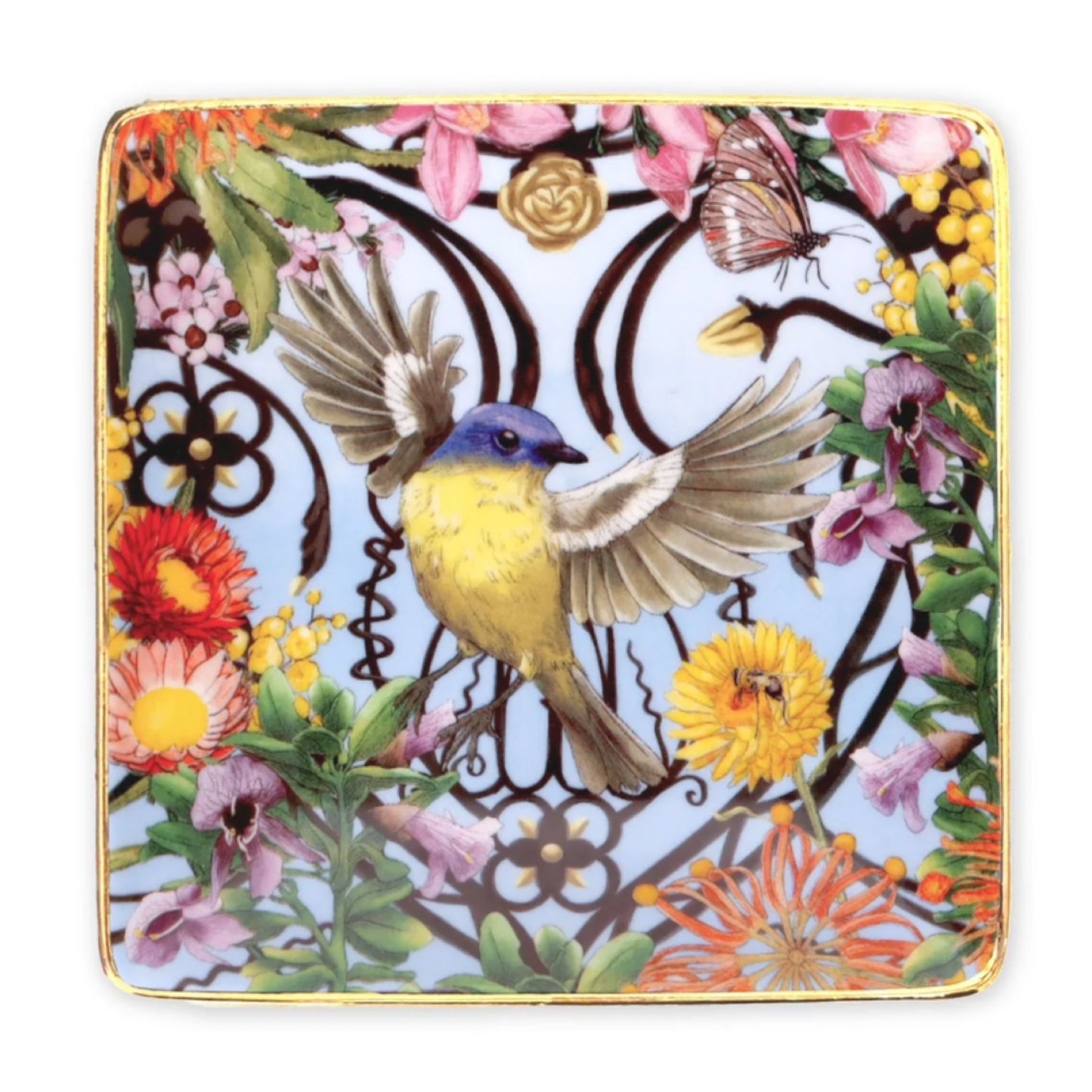 Square trinket tray Royal botanic gardens