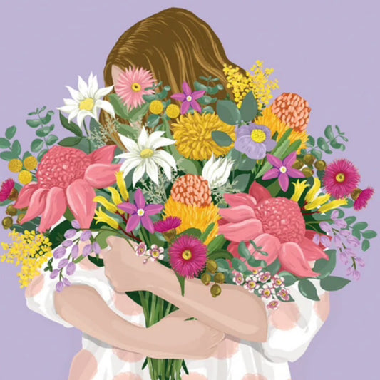 Bouquet Hug - Mini Card