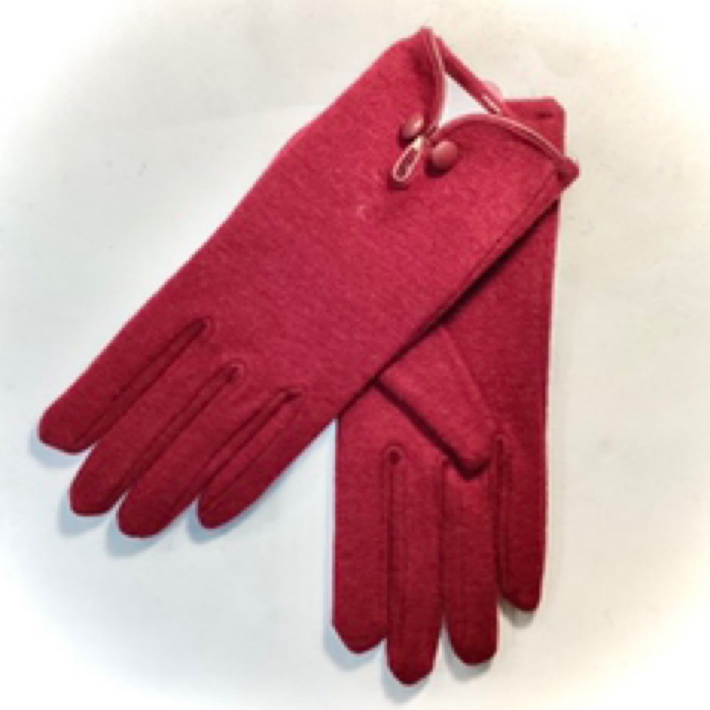 Dents Wool Gloves - Burgundy