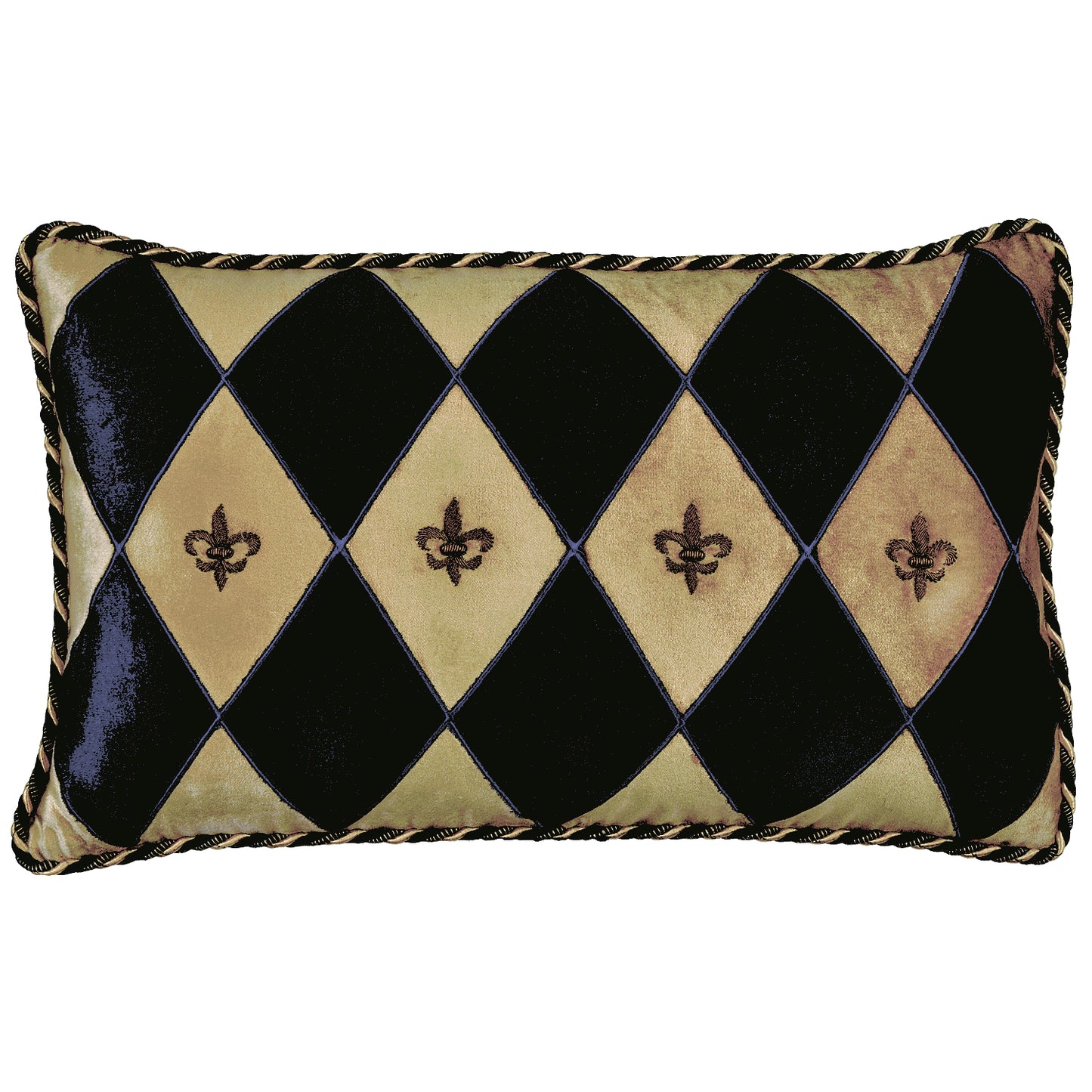 Harlequin Velvet Rectangle Pillow