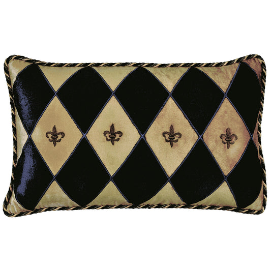 Harlequin Velvet Rectangle Pillow