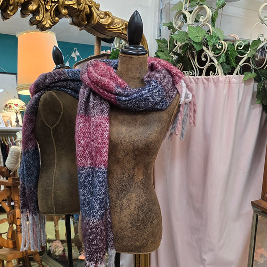 Soft and Warm Blanket Scarf - Wine