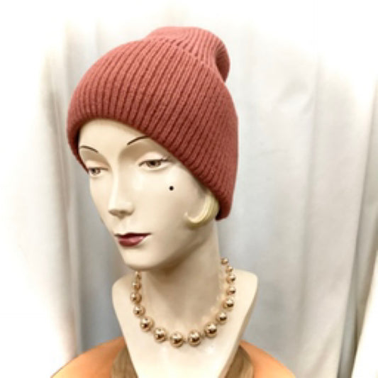 Knitted Beanie - Red