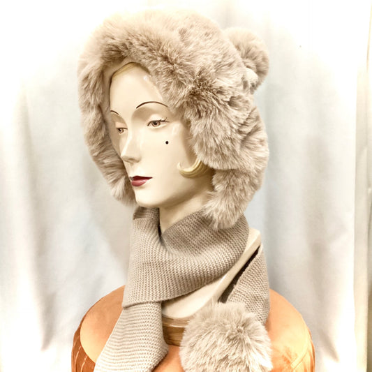 Riding Hood Beanie and Tassle - Sand
