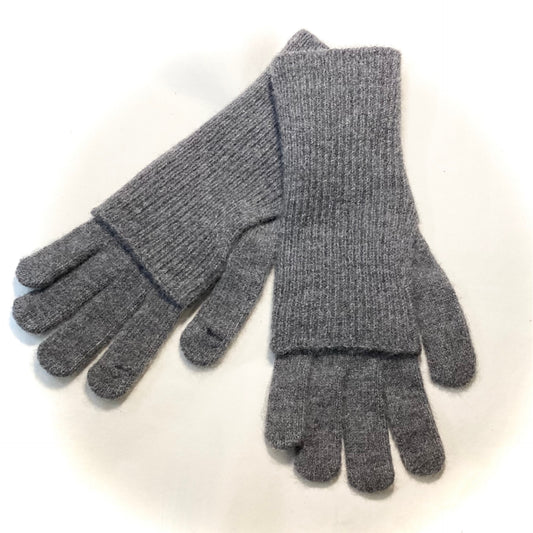 Finger Pull Over Gloves - Grey