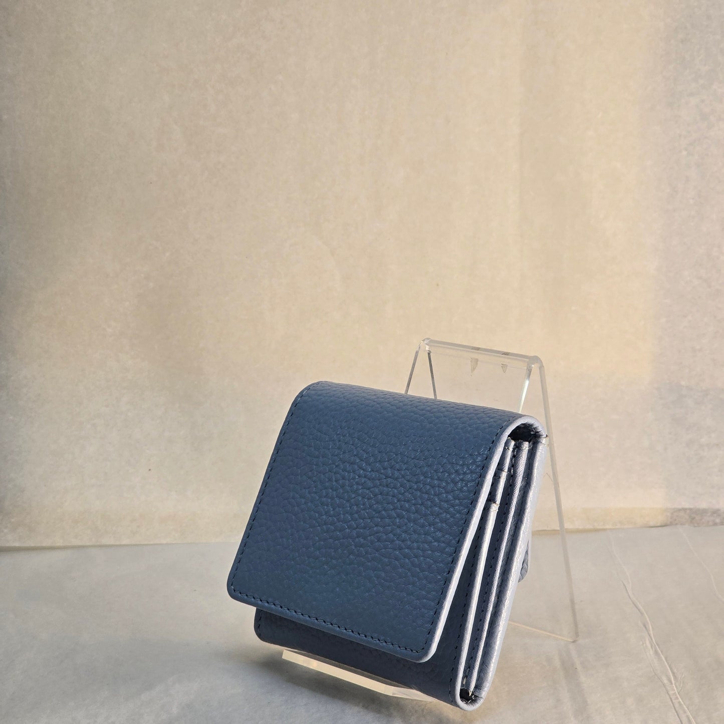 Leather Sky Blue Wallet