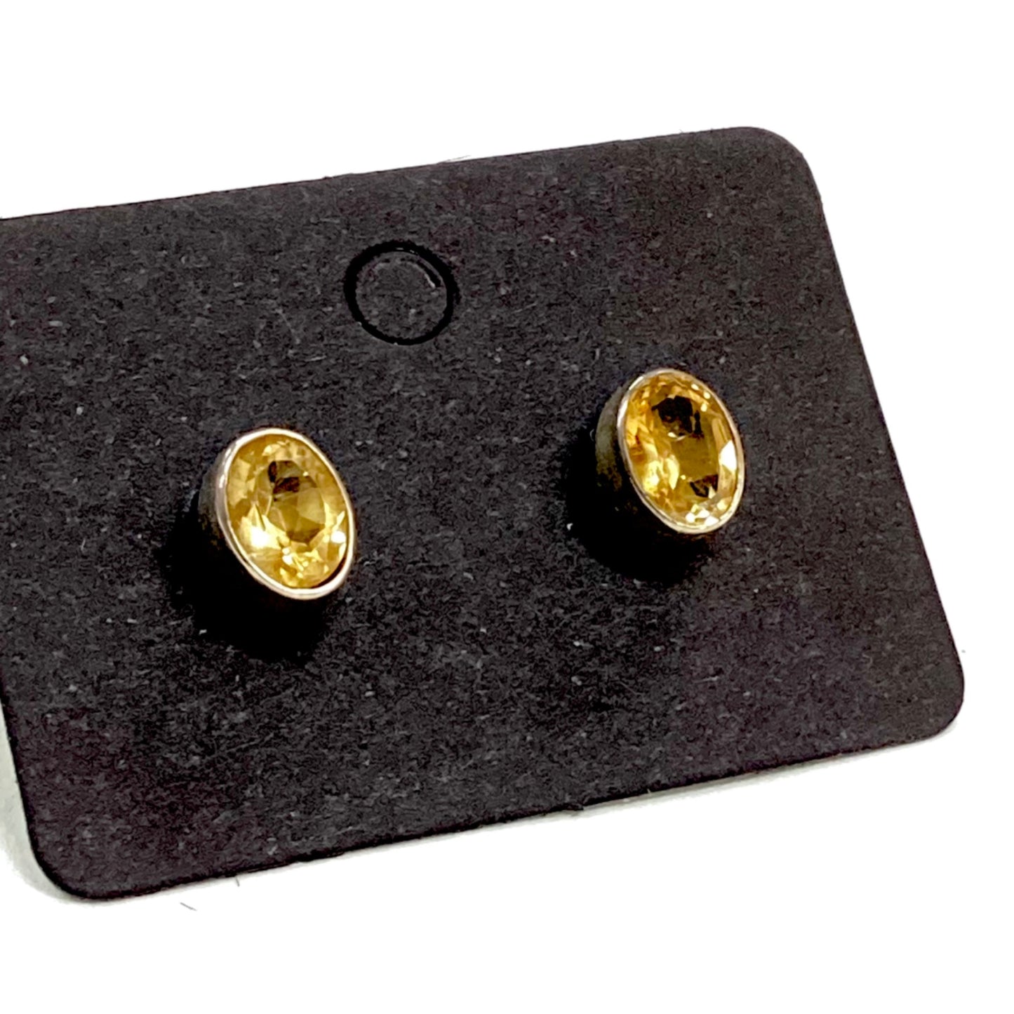Citrine and Sterling Silver Earrings