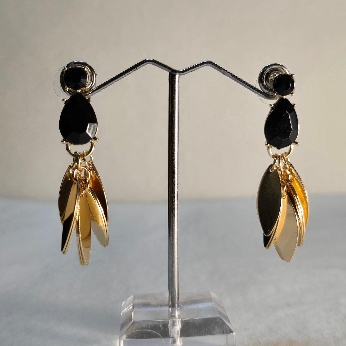 SA Black and Gold Earrings Dangling