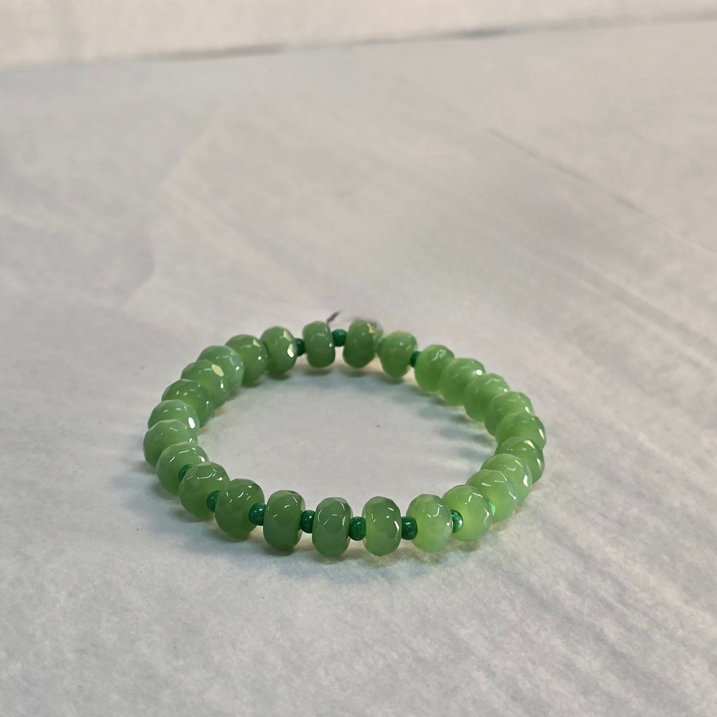Green Beaded Bracelet