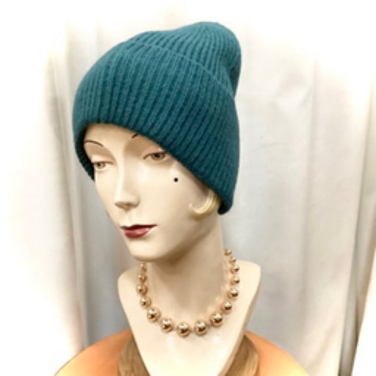 Knitted Beanie - Turquoise