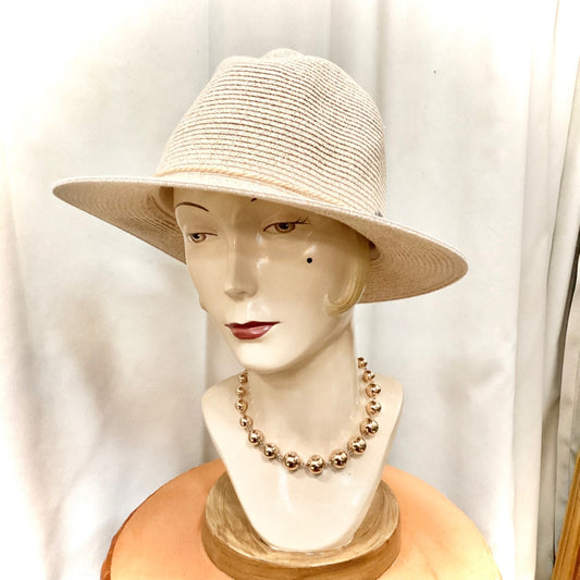 Avoca Flexibraid Fedora Oatmeal Summer Hat