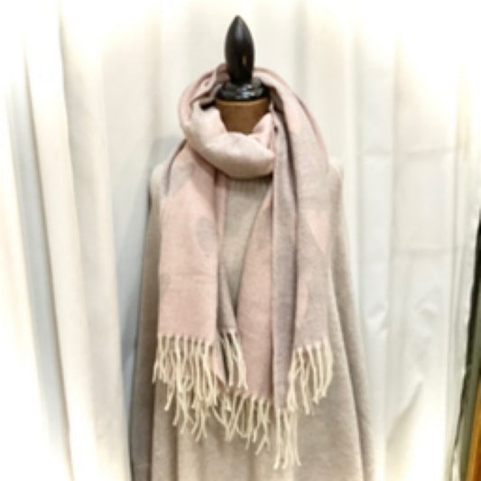 Heart Scarf - Pink