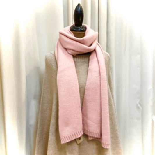 Plain Thick Scarf - Pink