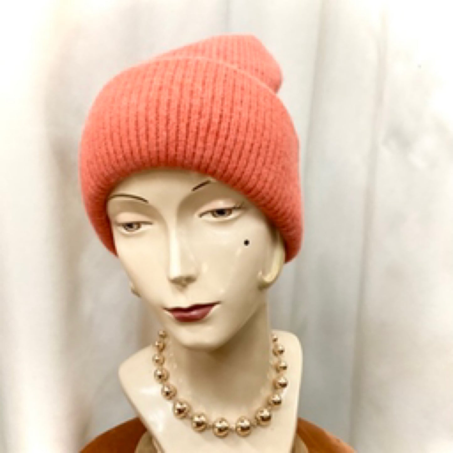 Angora Mix Beanie - Orange