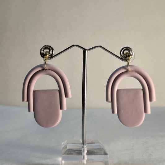 PG Pale Purple Clay Earrings