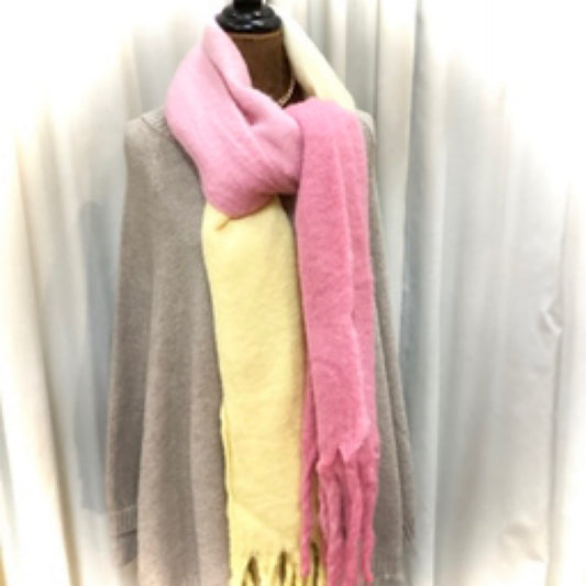 Ruby Winter Scarf - Yellow Pink