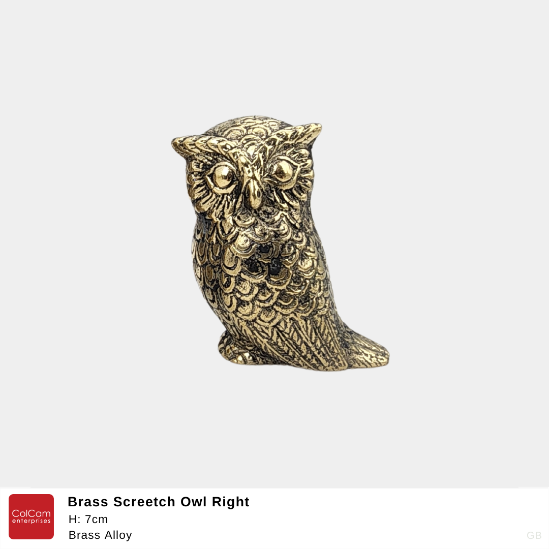 Brass Screetch Owl Right