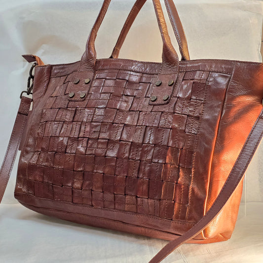 Walnut Leather Bag