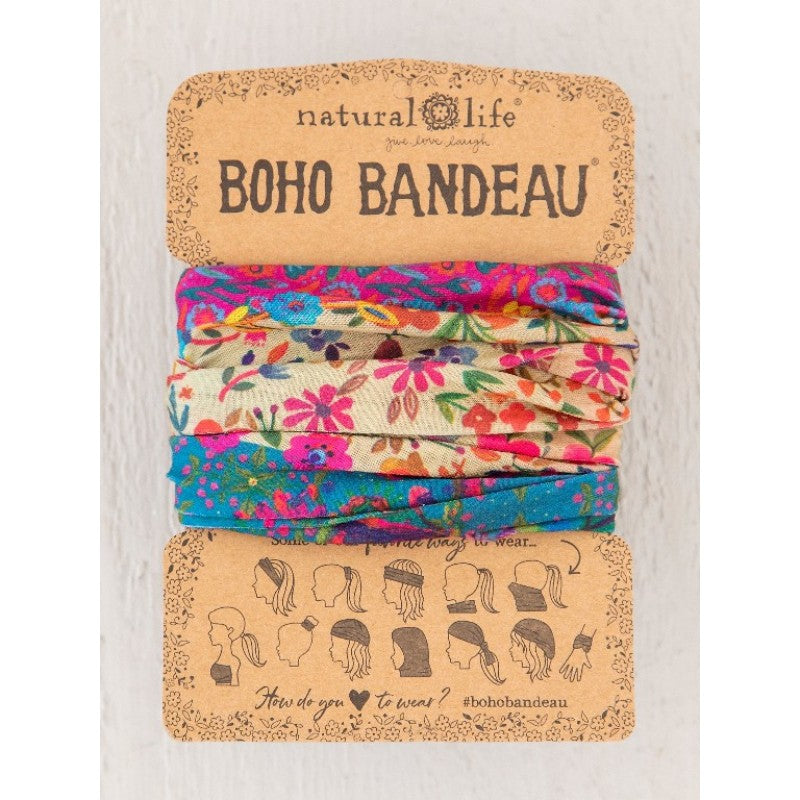 Boho Bandeau Bandana Floral Border