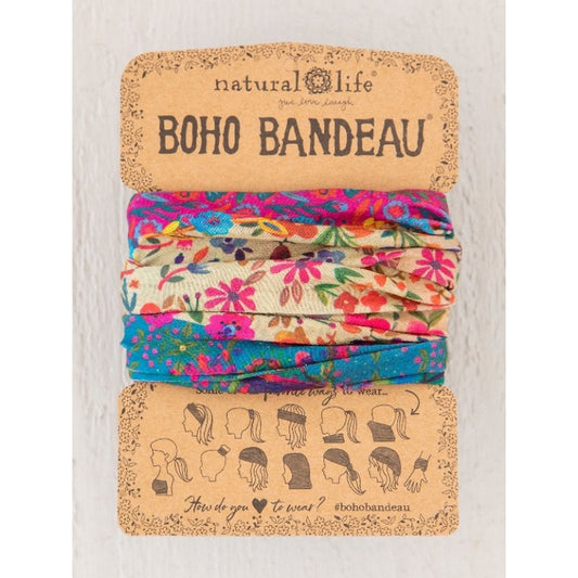 Boho Bandeau Bandana Floral Border