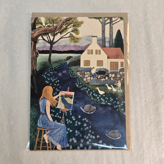 Nuovo Card - Painting by the River