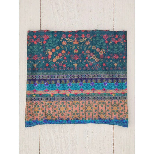 Boho Bandeau Bandana Half Folk Floral