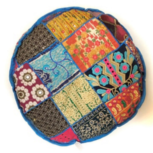 Cushion Pouf Turquoise