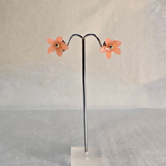 Flower Stud - Peach