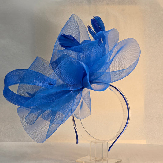 Large Blue Whimsical Fascinator
