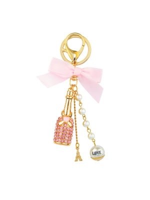 Key Ring - Pink Wine