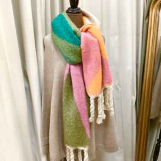 Ebony Winter Scarf - Pink