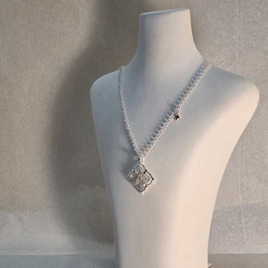 Silver Flower Necklace