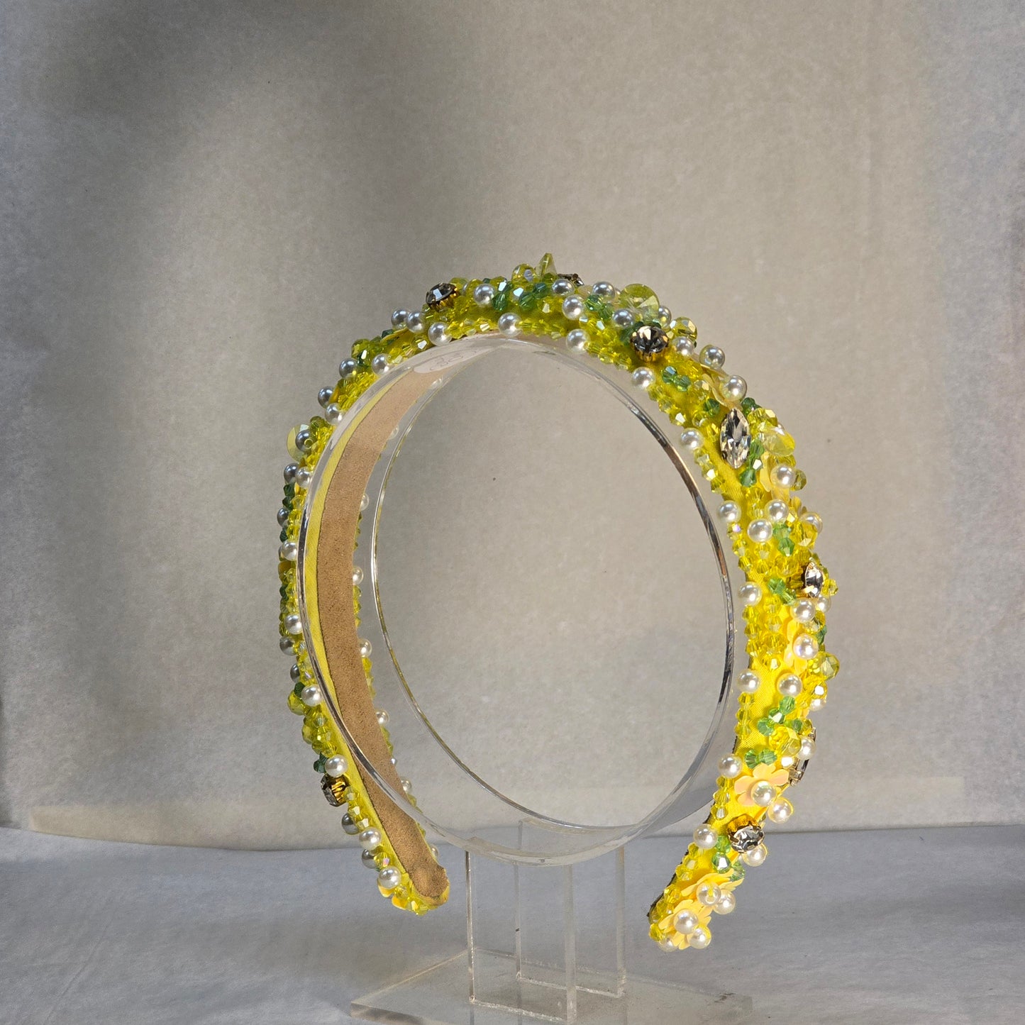 Bejewelled Yellow Headpiece