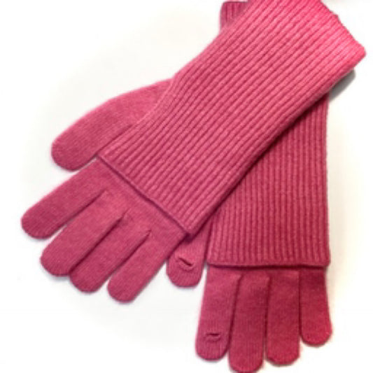 Finger Pull Over Gloves - Fuchsia