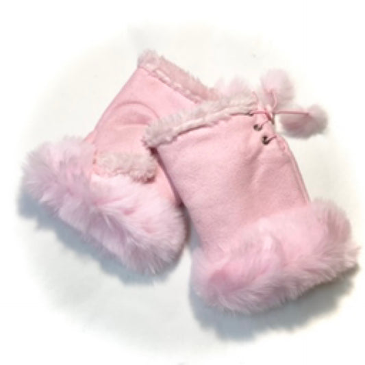 Fingerless Gloves - Pink