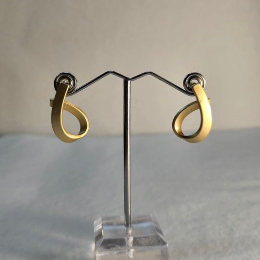 BS Golden Hoop Earrings