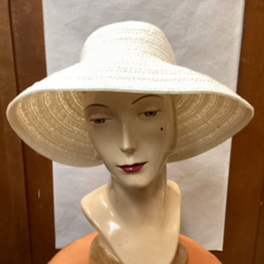Foldable Large Brim - No Hat Cream