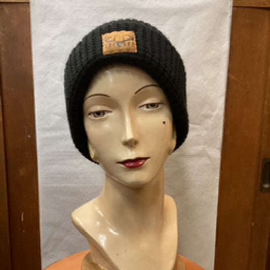 Explore Knitted Black Beanie