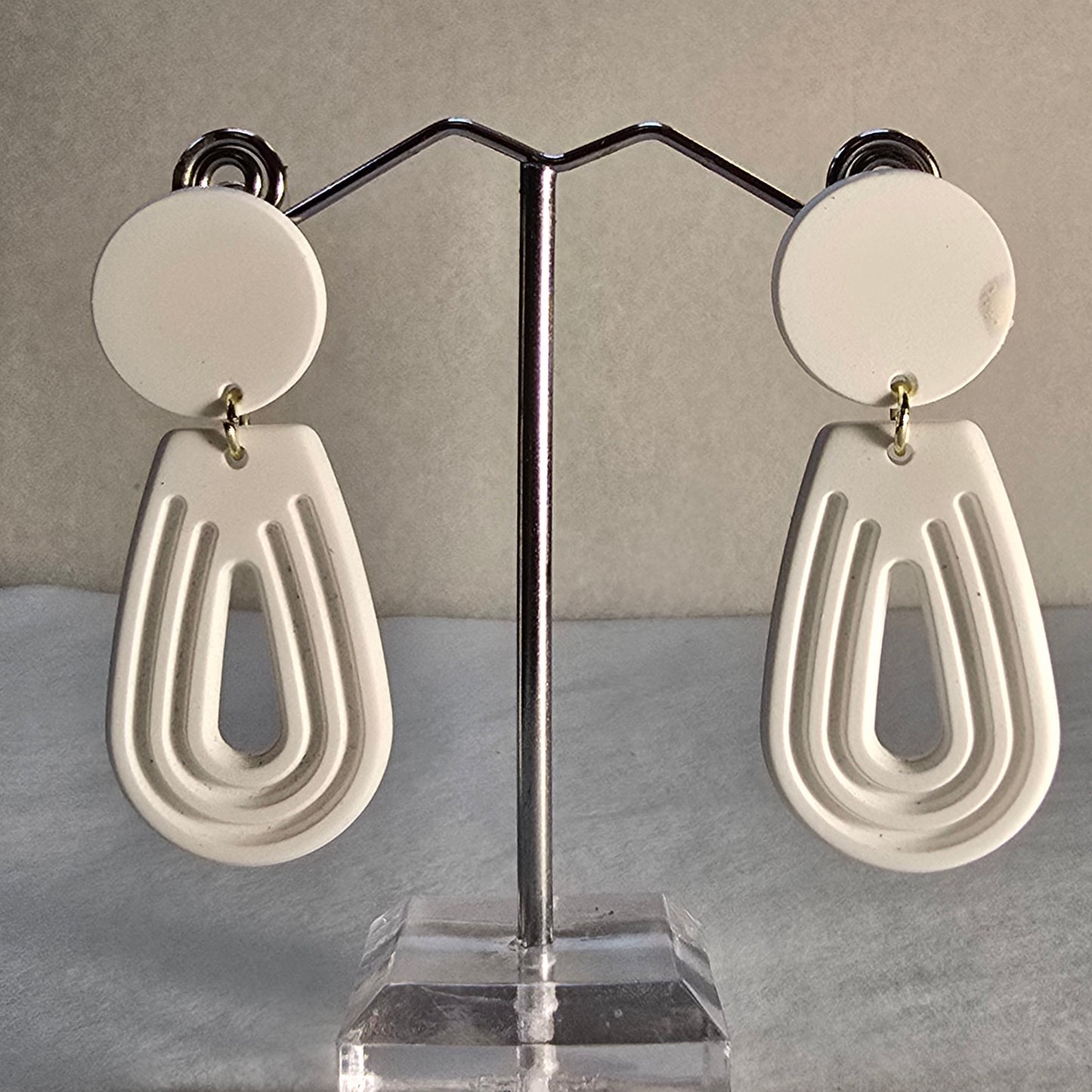 PG White Clay Earrings