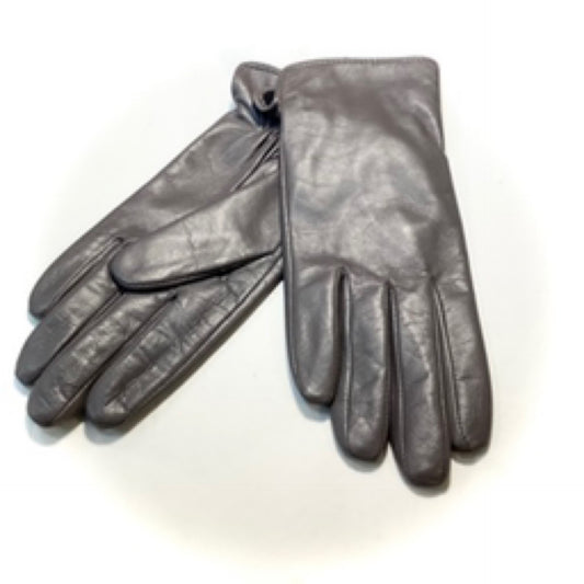 Dents Grey Leather Gloves