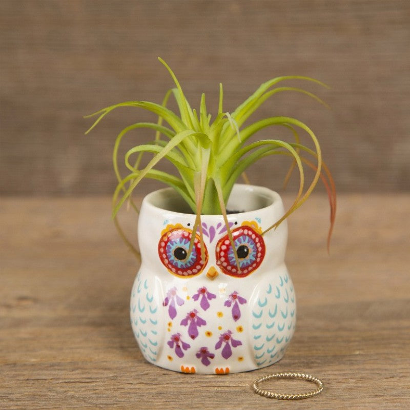 Owl Fake Plant Holder