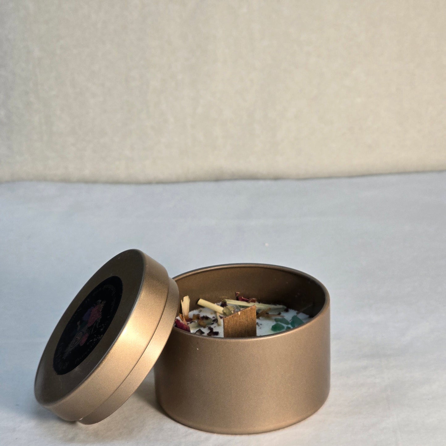 Medium Tin Candle PROTECTION