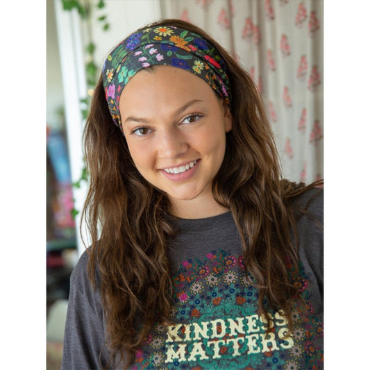 Boho Bandeau Bandana Neon Flowers